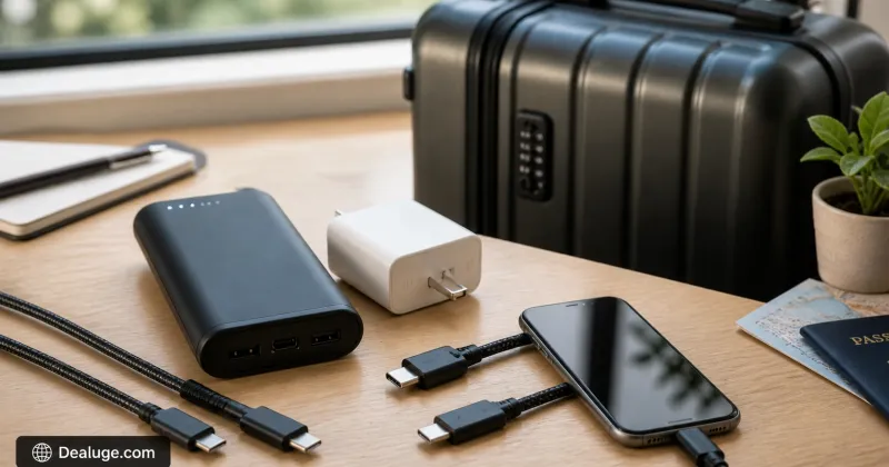 Image Batterie externe, chargeur rapide, câble USB-C : les accessoires high-tech à vérifier avant les vacances