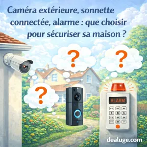 Image Caméra extérieure, sonnette connectée, alarme : que choisir pour sécuriser sa maison ?
