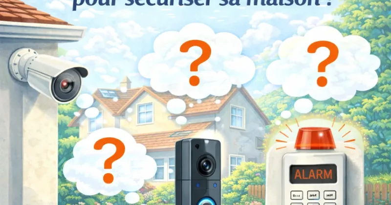 Image Caméra extérieure, sonnette connectée, alarme : que choisir pour sécuriser sa maison ?
