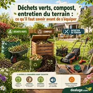Image Déchets verts, compost, entretien du terrain : ce qu’il faut savoir avant de s’équiper