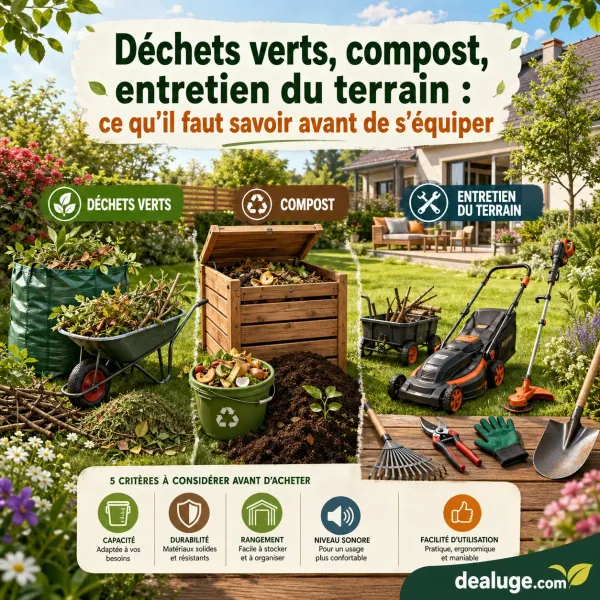 Image Déchets verts, compost, entretien du terrain : ce qu’il faut savoir avant de s’équiper