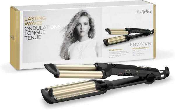 Image Fer à Boucler Cheveux Femme BaByliss Styler Easy Waves en Titane-céramique C260E, 1.8 m