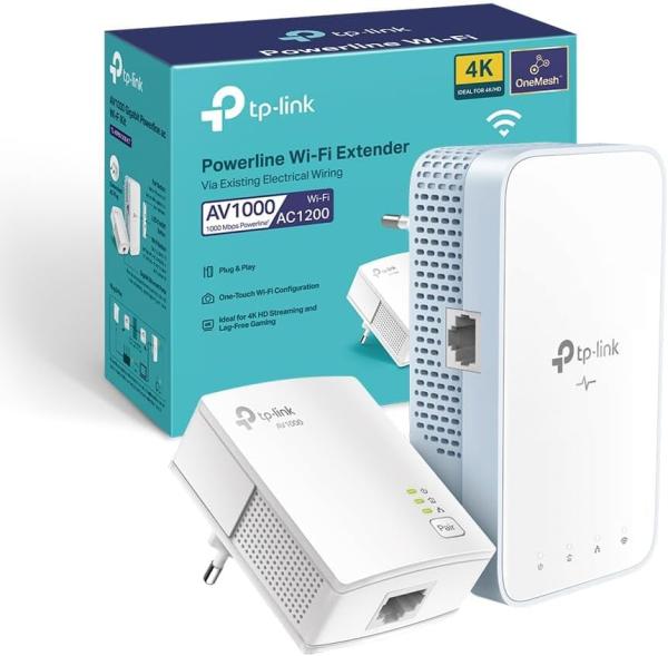 Image KIT CPL WiFi TP-Link TL-WPA1000 Ethernet Gigabit, OneMesh