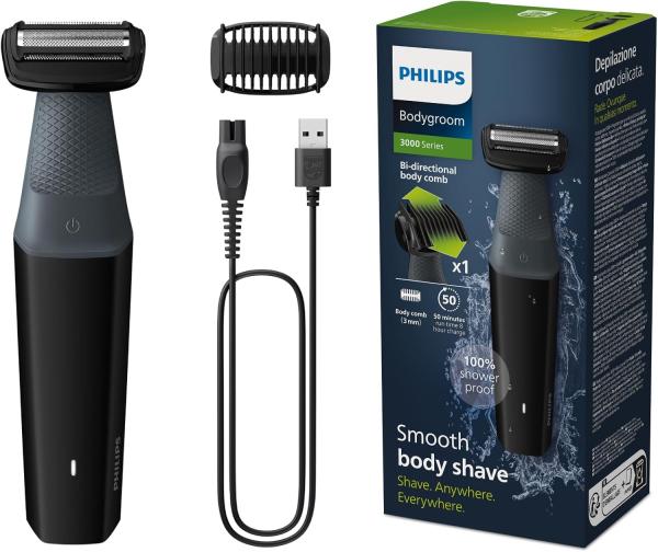 Image Tondeuse Intime et Corps Philips BG3017/01 Bodygroom Series 3000 Etanche