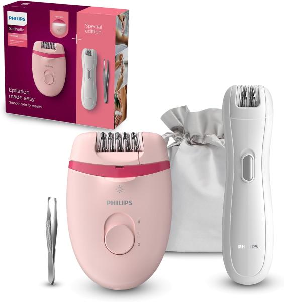 Image Epilateur Electrique Philips BRP531/00 Series 4000 Opti-light + mini-épilateur zones sensibles