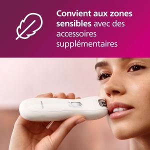 Image Epilateur Electrique Philips BRP531/00 Series 4000 Opti-light + mini-épilateur zones sensibles