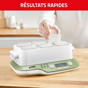 Image Yaourtière Seb YG660A11 Multi Délices Express Végétal Express - 6 pots verre 140 ml