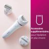 Image Epilateur Electrique Femme Philips BRE735/00 Series 8000 Wet & Dry