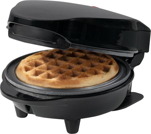 Image Mini gaufrier Bestron AMW500Z Design rétro - Revêtement anti-adhésif - Noir