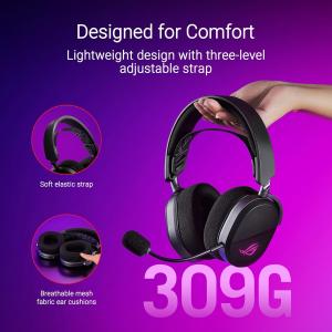 Image Casque gaming sans fil ASUS ROG Pelta Speednova - Plaquées Titane