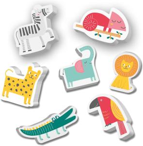 Image Jouet de bain 14 Pièces Animaux Safari SES Creative 13097 Pour les tout-petits