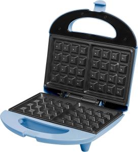 Image Gaufrier Bestron ASW401B Revêtement anti-adhésif, Design rétro, 700 Watts, Couleur: Bleu