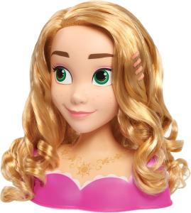 Image Coffret Raiponce - Tête à coiffer Princesses Disney Just Play - Chevelure Blonde - 10 Accessoires