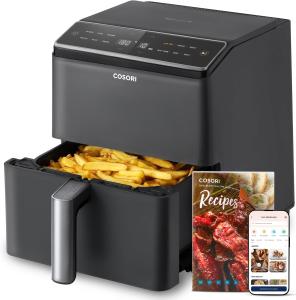 Image Friteuse sans huile COSORI Air Fryer Dual Blaze 6.4L - Chauffage à Air Chaud Tridimensionnelle