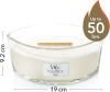 Image Bougie parfumée WoodWick Ellipse avec mèche qui crépite - Jusqu'à 50 heures