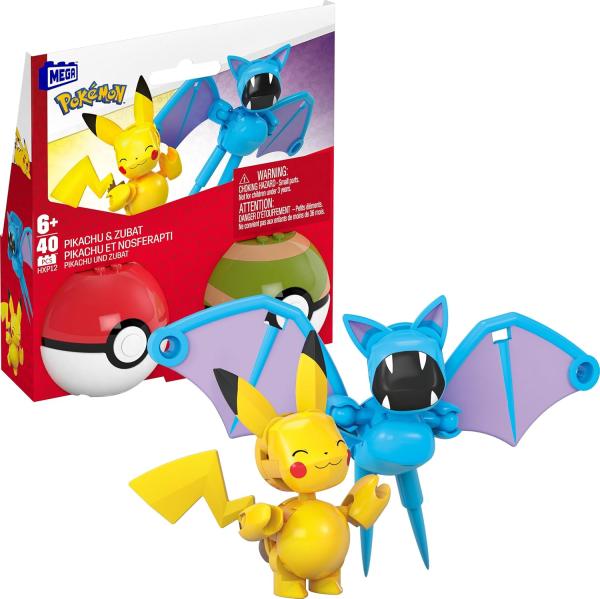 Image Promotion sur packs Pokémon: Pikachu et Zubat, Salamèche et Évoli, Bulbizarre et Psykokwak, Carapuce et Osselait