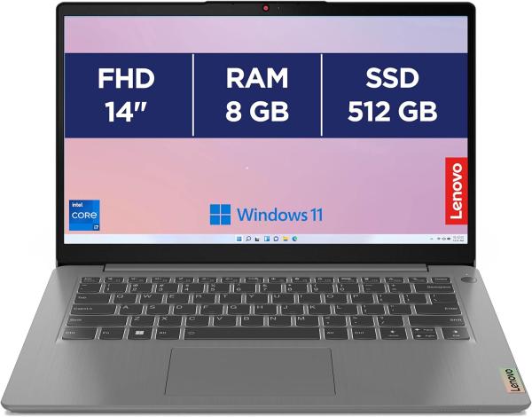 Image PC Portable 14'' FHD Lenovo 14IAU7 IdeaPad 3 (i7, REM 8Go, SSD 512Go, Win 11)