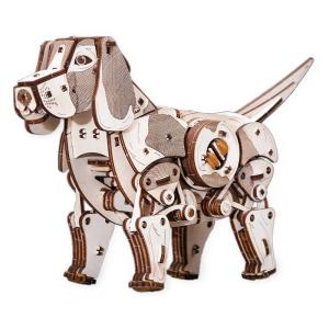 Image Eco Wood Art EWAMCP - Chien mécanique Puppy - Maquette Puzzle 3D - Bois