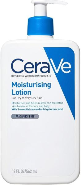 Image CeraVe Moisturising Lotion - Lotion hydratante - Céramides essentiels et acide hyaluronique - 562ml