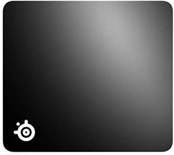 Image Tapis de souris de jeu SteelSeries QcK+ Gaming - Tissu antidérapant Support Caoutchouc - Noir