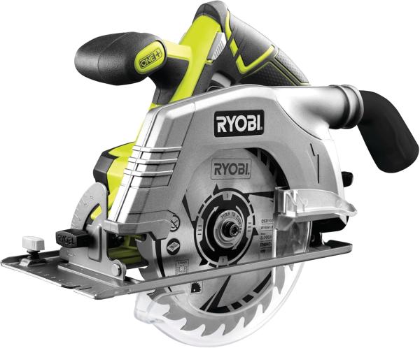 Image Scie circulaire RYOBI R18CS-0 ONE+ - Livrée avec 1 lame 24 dents - Vert, Noir, Argent