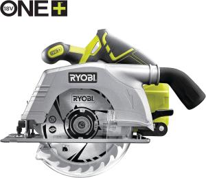 Image Scie circulaire RYOBI R18CS-0 ONE+ - Livrée avec 1 lame 24 dents - Vert, Noir, Argent