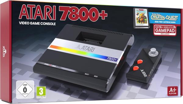 Image Console de jeu Atari 7800+, modèle ‎ REPA40.UK.61ST + Cartouche Crystal Quest