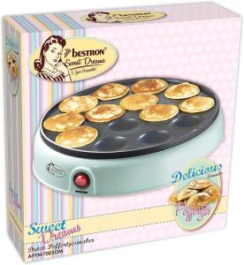 Image Appareil Profiteroles Bestron APFM700SDM - design rétro - 800 Watts - Coloris Menthe Vert