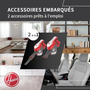 Image Aspirateur Balai sans Fil Hoover H-FREE100 HF122RH Multifonction + Accessoires