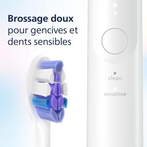 Image Brosse à dents électrique Philips HX7400/02 Sonicare 6100 EasyStart, SmarTimer et BrushPacer +, Coffret de voyage