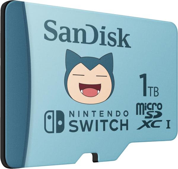 Image SanDisk SDSQXAO-1T00-GN6ZK - Carte microSD™ - 1To Collector Pokémon Ronflex - Compatible Console Switch