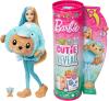 Image Coffret Barbie HRK25 Cutie Reveal Avec Poupée Articulée Blonde Et Mèche Bleue + Accessoires
