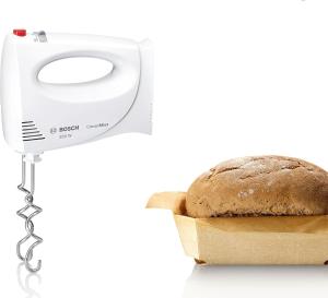 Image Batteur Electrique Bosch MFQ3030 Electroménager CleverMixx - 350 W, 4 vitesses + turbo. Accessoires - Blanc