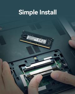 Image Barrette RAM PC Portable 16Go Lexar LD4AS016G-B3200ASST SODIMM DDR4 260-Pin