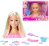 Image Tête à Coiffer Barbie JFG81 Color Reveal avec cheveux blonds et plus de 20 accessoires