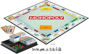Image Jeu de Plateau Monopoly Classique - Boîte de Rangement et pions Grand Format - Version française