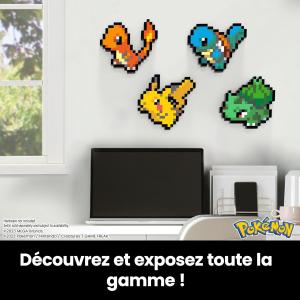 Image Coffret Bulbizarre MEGA HTH75 Pokémon - Style Rétro Pixélisé, 15 Cm, Décoration Murale Ou Table