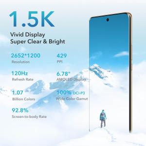Image Smartphone 6.78" HONOR Magic6 Lite 5G - 8Go 256Go, 6.78" 120Hz AMOLED - Android 13, Dual Sim - Noir