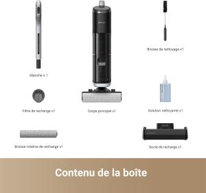 Image Aspirateur Laveur Sec Et Humide DREAME H14 Pro - Design Plat à 180° - Séchage en 5min