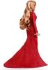 Image Poupée Barbie HJX17 Mariah Carey en Robe De Soirée Rouge Brillante avec Accessoires Argentés