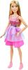 Image Grande Poupée Barbie HJY02 Blonde Fashionistas avec Robe Rose Irisée, 71Cm Collier, Barrettes À Cheveux Et Autres Accessoires