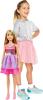 Image Grande Poupée Barbie HJY02 Blonde Fashionistas avec Robe Rose Irisée, 71Cm Collier, Barrettes À Cheveux Et Autres Accessoires