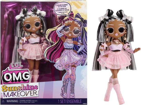 Image Poupée Mode LOL Surprise OMG Sunshine Makeover SWITCHES - Avec Changement de Couleur Cheveux - Enfants de 4 Ans+
