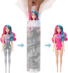 Image Poupée Barbie JCP01 Color Reveal et accessoires série Disco Star, corsage brillant avec fonction changement de couleur