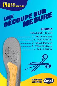 Image Semelles Chaussures Homme Scholl GelSoft Professionnelle - Pointure de 40 à 46,5 - 1 paire