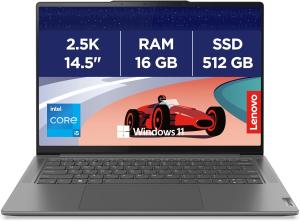 Image PC Portable 14'' 2.5k Lenovo 14IRH8 Yoga Pro 7 (i5, RAM 16Go, SSD 512Go, Win 11) - Gris Foncé