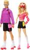 Image Coffret Barbie HXK90 Fashionistas 2 poupées Barbie et Ken et 6 accessoires, poupées de collection - 65e anniversaire