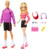 Image Coffret Barbie HXK90 Fashionistas 2 poupées Barbie et Ken et 6 accessoires, poupées de collection - 65e anniversaire