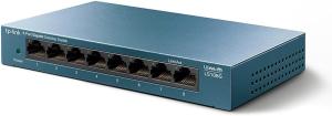 Image Switch Ethernet TP-Link LS108G - Gigabit 8 ports RJ45 - Métal Bleu