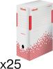 Image Lot de 25 Boites Archives Esselte 623908 Speedbox Dos - 100 mm Blanc